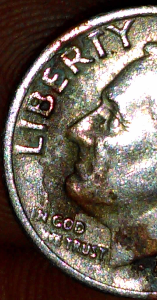 Possible-1967-Dime-Strike/Lamination-Error