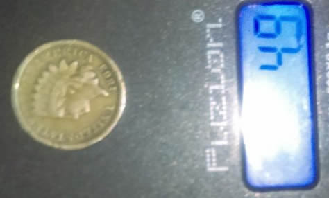 1863-Indian-Head-Weighs-4.9-Grams