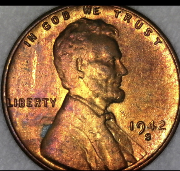 Toned-1942-S-Lincoln-Wheat-Cent