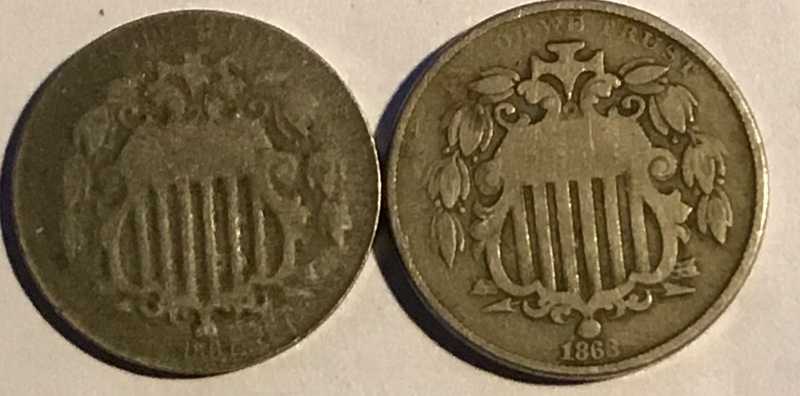 1867-Shield-Nickel-On-Different-Planchet-?