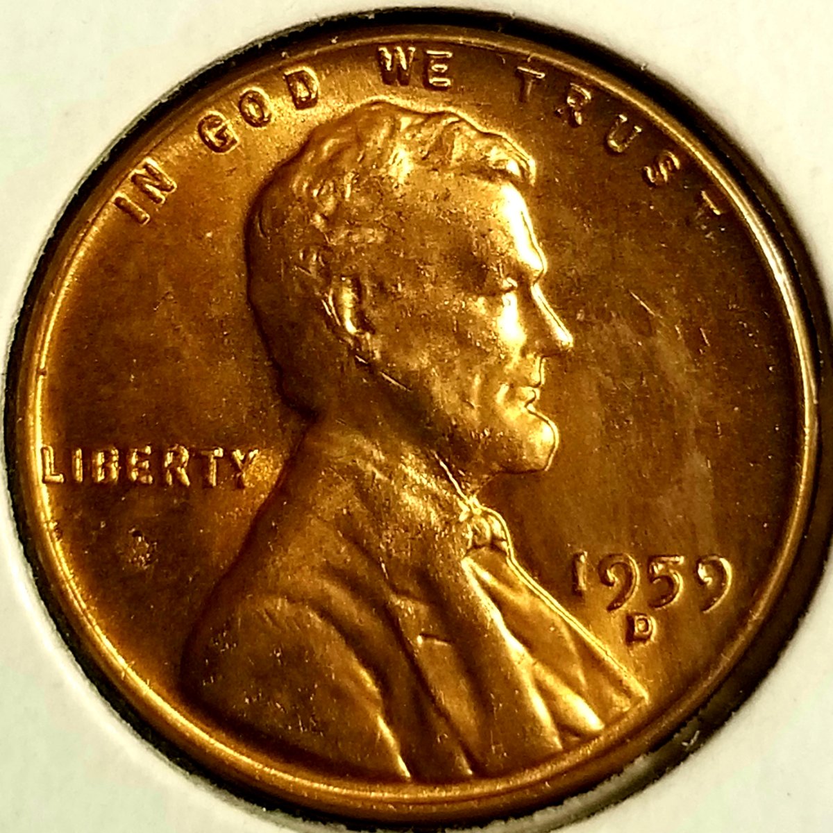 1959-D-Lincoln-Cent-BU-Retained-Grease-Strike/RPM