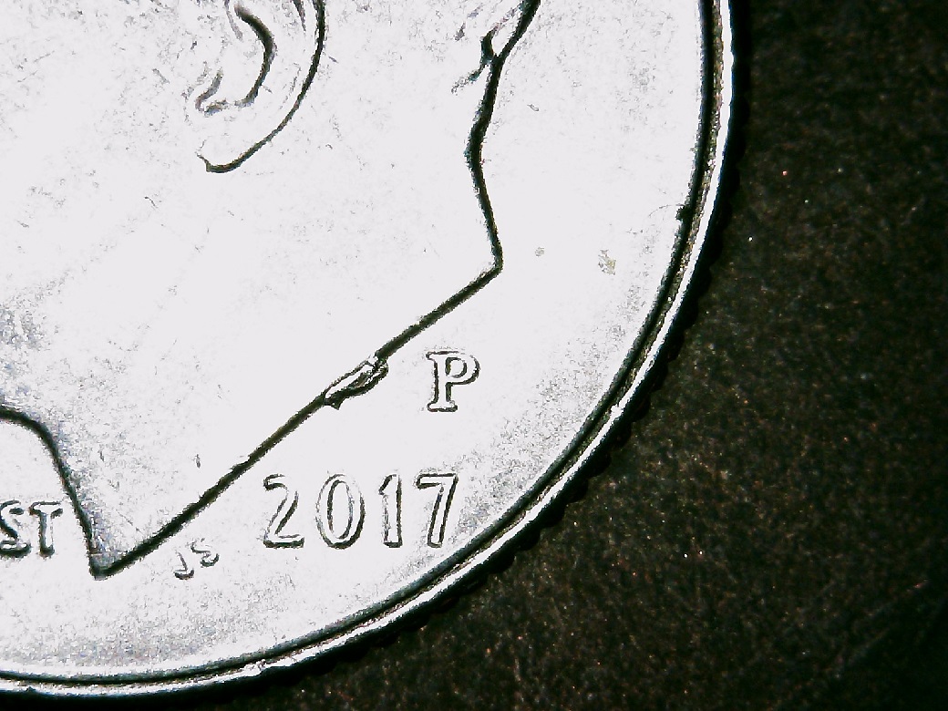 2021-P-Dime-Chipped/Cracked-OBV-And-Rev