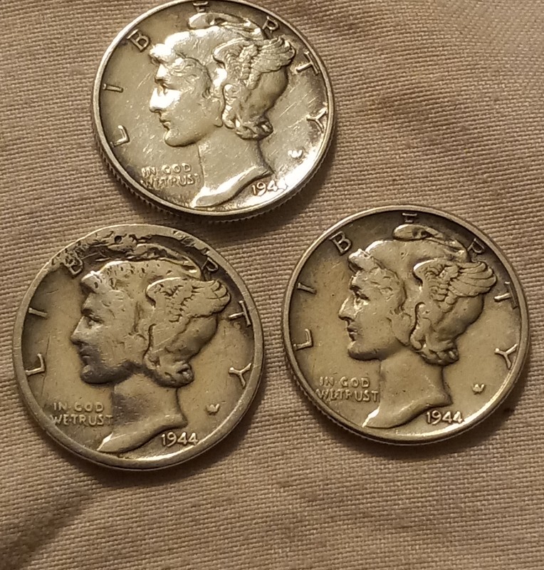 Have-3-1944-Dimes-And-A-Sacagawea-No-Date
