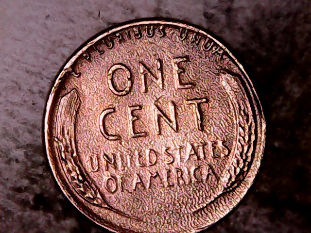 1952-Lincoln-Penny,-Unusual-Surface