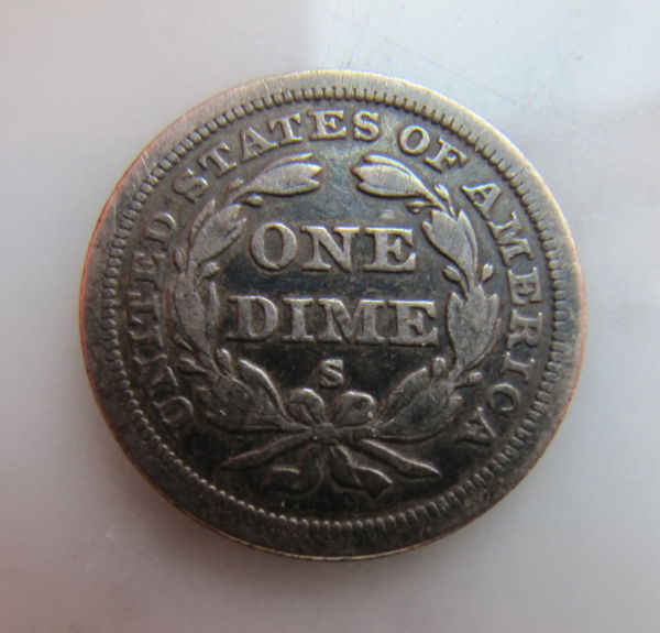 1858-S-Seated-Dime