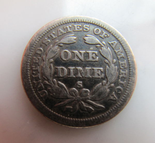 1858-S-Seated-Dime