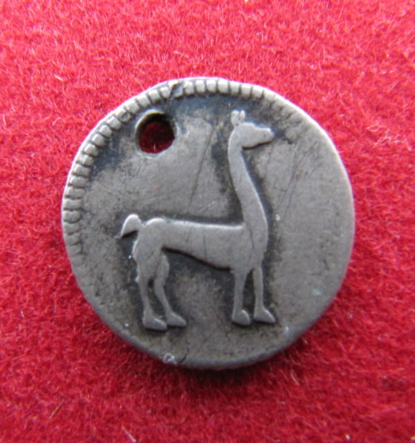 Peru---Arequipa-1/4-Real-1839---Holed-But-Quite-Scarce