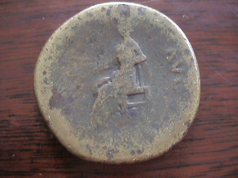 A-Very-Low-Grade-But-Scarce-Sestertius-Of-Vitellius