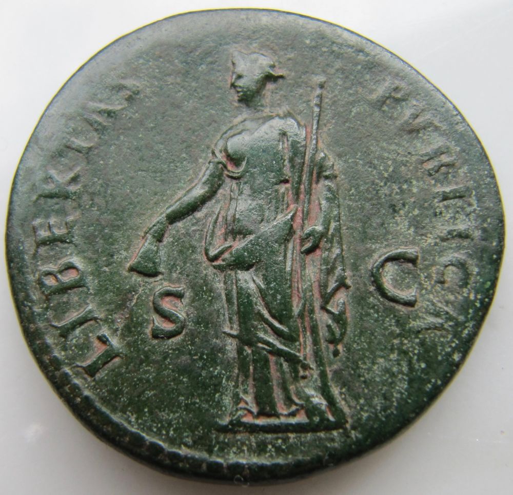 Nerva-Sestertius---Libertas---Unusual-Portrait?