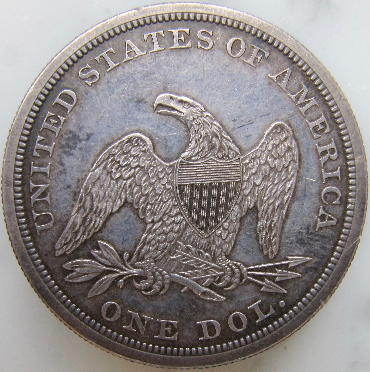 1861-Seated-Dollar-For-Grading---Circulation-Or-Proof-Strike?