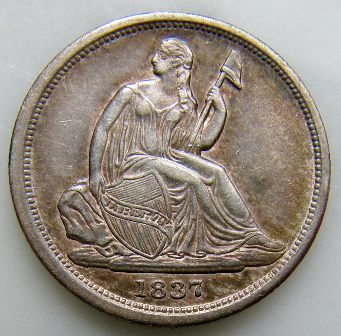 1837-Seated-Dime---Small-And-Large-Dates-For-Grading-And-Comments.