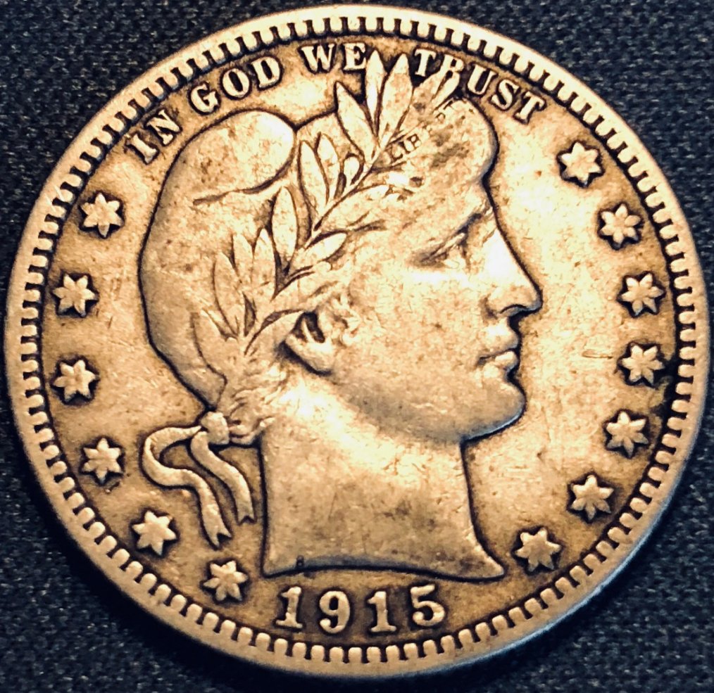 1915-Barber-Quarter,-Grade-And-Opinions