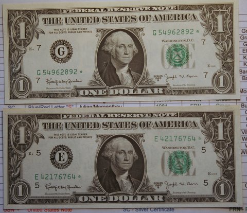 My-US-Currency-Small-Size-One-Dollar-Type-Set