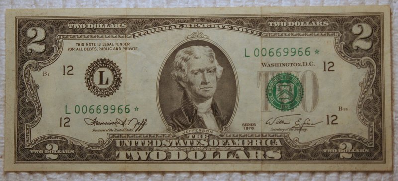 1976-$2.00-Note-Sn-00669966*