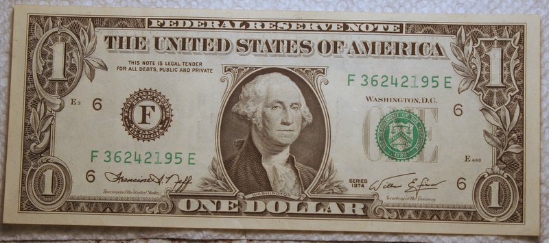 1974-$1.00-Under-Inking-Sequence-Ink-To-No-Ink
