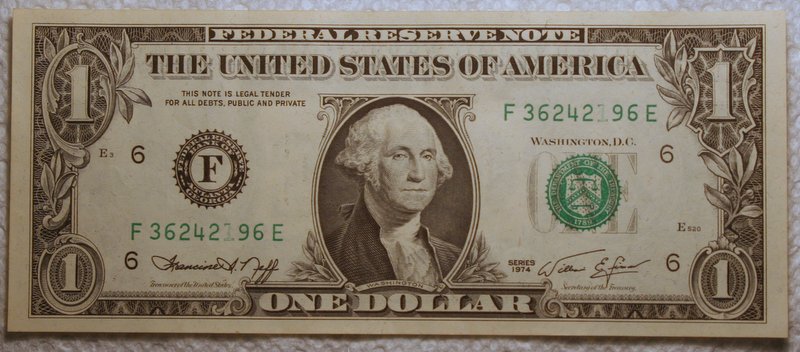 1974-$1.00-Under-Inking-Sequence-Ink-To-No-Ink