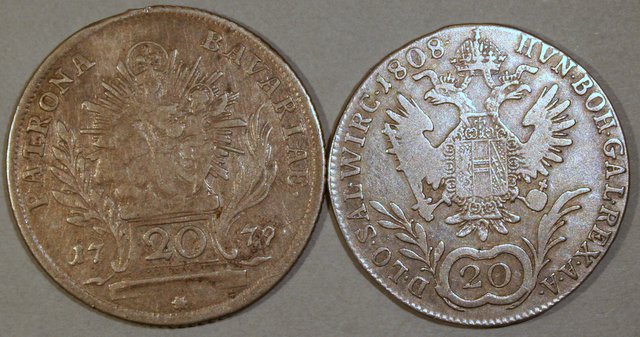 Possible-Colonial-Coins,-Very-Worn,-Help-Identify-And-Info