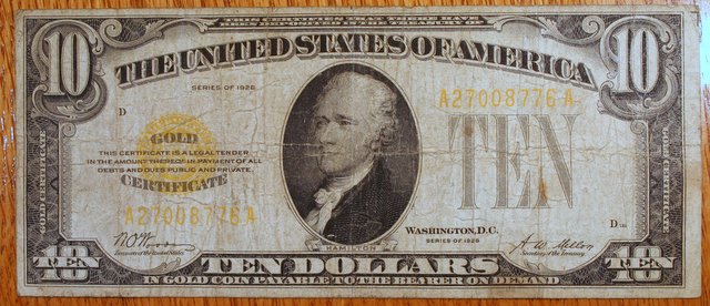 1928-Gold-Certificate-$10-And-$20