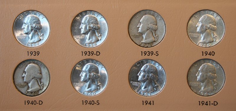 Dansco-Washington-Quarters-1932---1998-With-Proofs