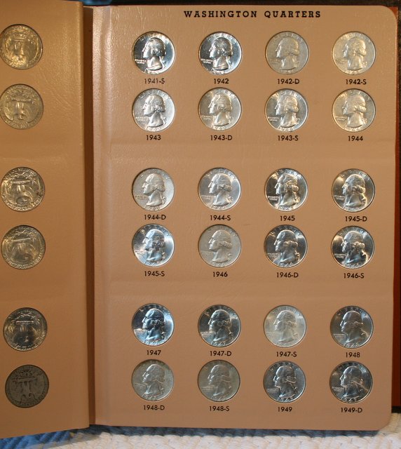 Dansco-Washington-Quarters-1932---1998-With-Proofs