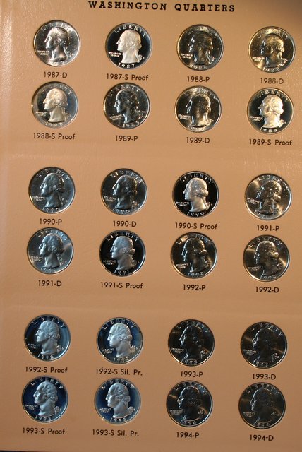Dansco-Washington-Quarters-1932---1998-With-Proofs