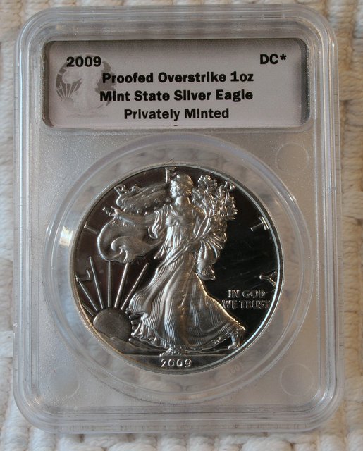 2009-DC-Daniel-Carr-Silver-Eagle-Proofed/Overstrike
