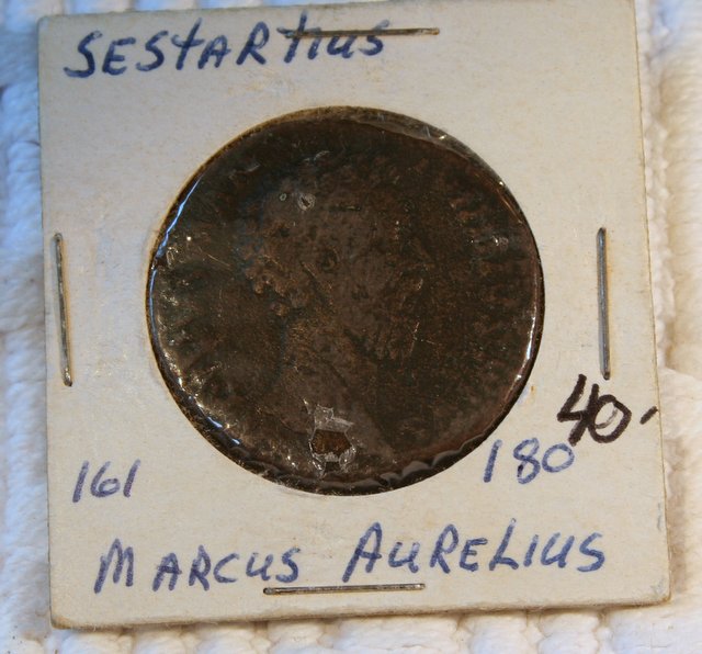 Ancient-Coin---Marcus-Aurelius-Sestartius
