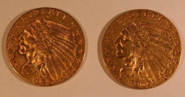 1909-And-1925-D-$2.50-Indians