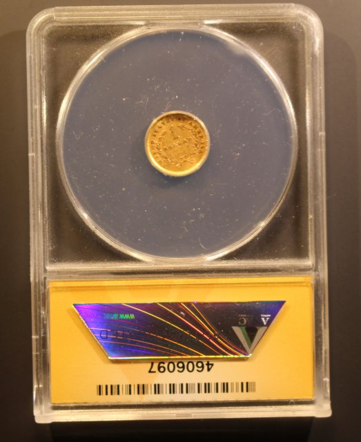 1854-Gold-$1.00-Back-From-ANACS