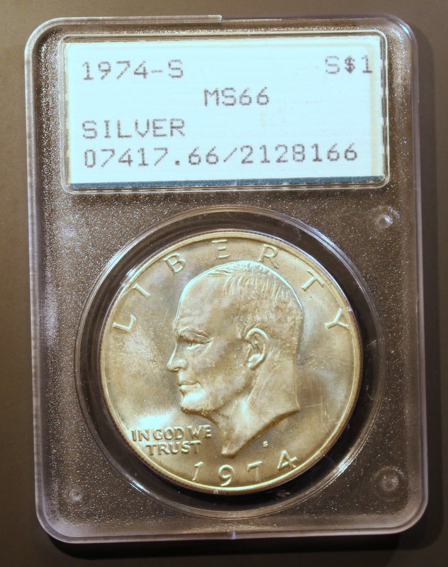 PCGS-Old-Green-Holder-Ike-Dollars