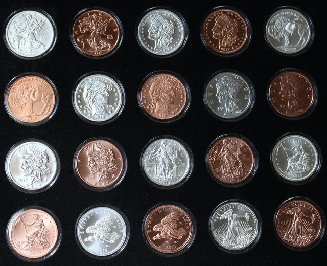 Completed-Zombucks-Silver/Copper-Set