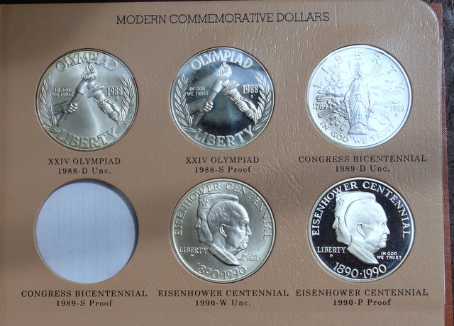 Commemorative-Dollars-1983---1994-Dansco-Vol-One