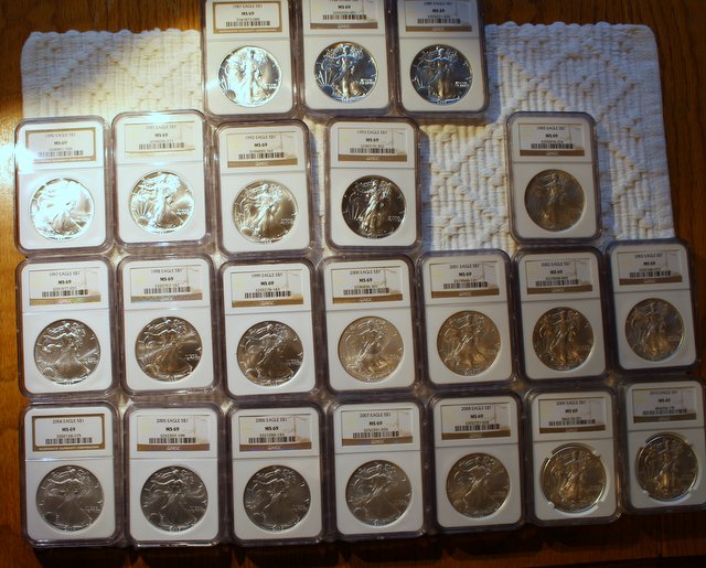 American-Silver-Eagles-NGC-Slabs
