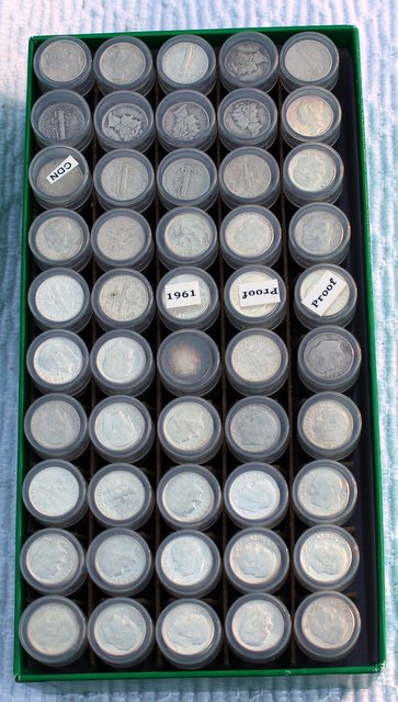 1961-D-Roll-Of-Washington-Quarters