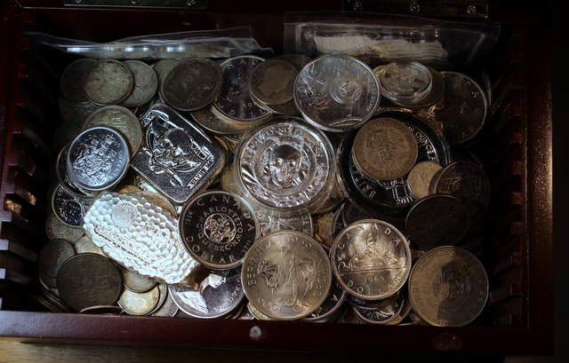 Picked-Up-38-Silver-Washington's,-Quarter-Box-Is-Full