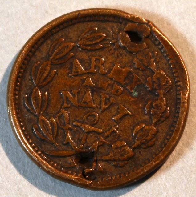 Damaged-Civil-War-Token