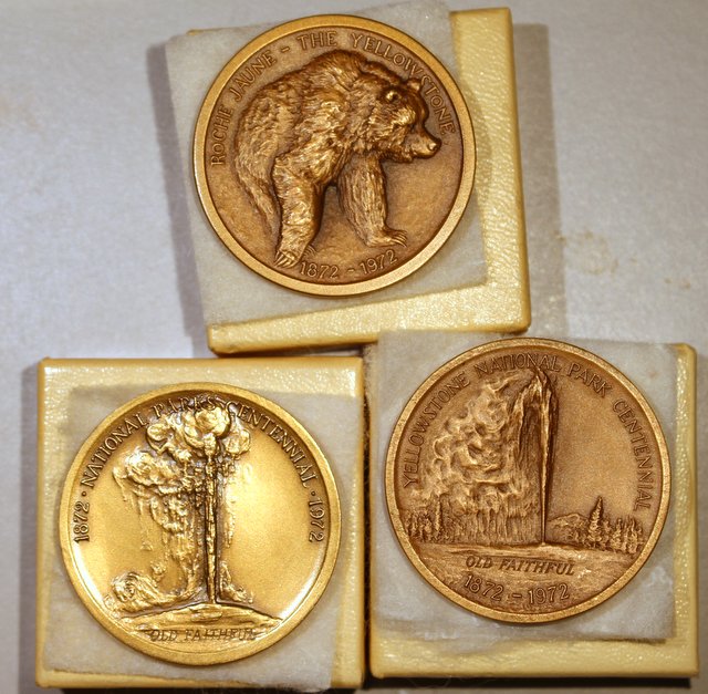 Bronze-National-Parks-Tokens-Circa-1970's