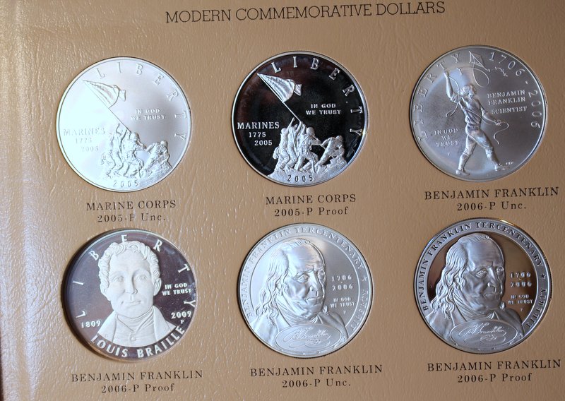 1998-S-Black-Patriot--And-2006-P-Franklin-Comm-Dollar