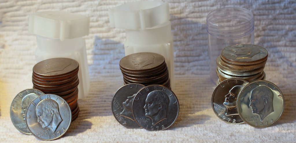 The-7-Days-Of-Ike-Eisenhower-Dollars-II--Plus-Three-Days-Of-Other-Ike-Dollars!