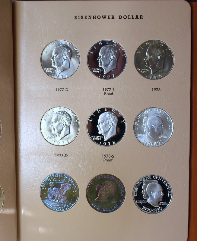The-7-Days-Of-Ike-Eisenhower-Dollars-II--Plus-Three-Days-Of-Other-Ike-Dollars!