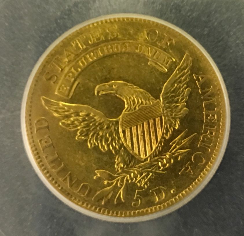 1808-$5.00--U.-S.-Gold