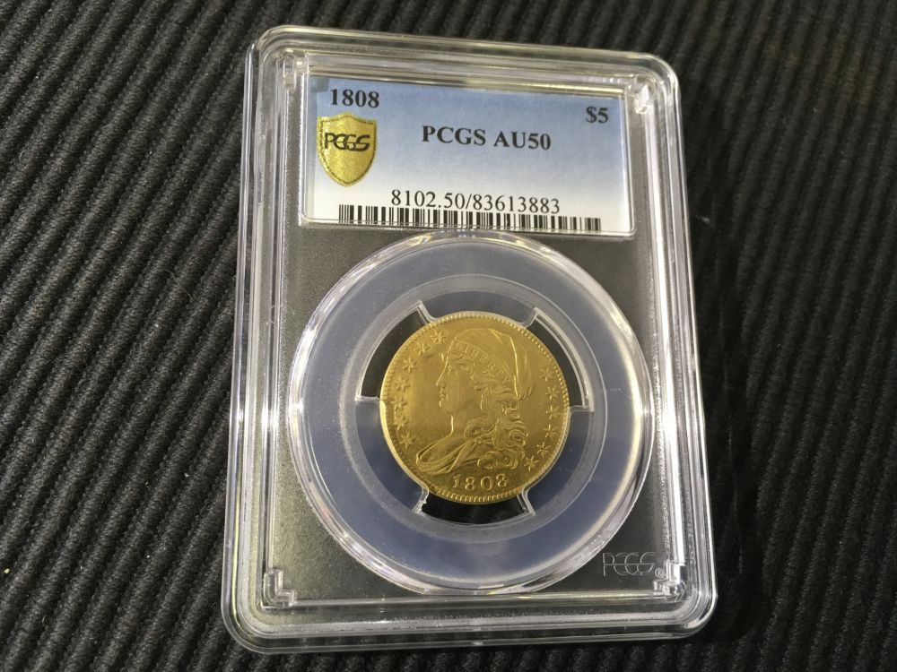 1808-$5.00--U.-S.-Gold