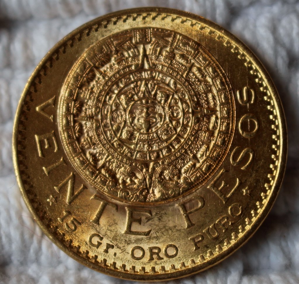 Mexico-1921-20-Peso-Gold