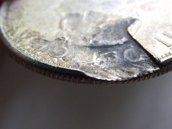 1961-50-Cents---Planchet-Flaw?