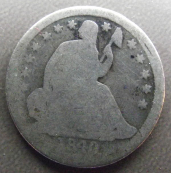 1840-Half-Dime---Too-Worn?