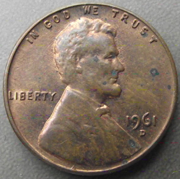 1961-And-1964-D-Cents---Lines-From-Lincoln's-Head?