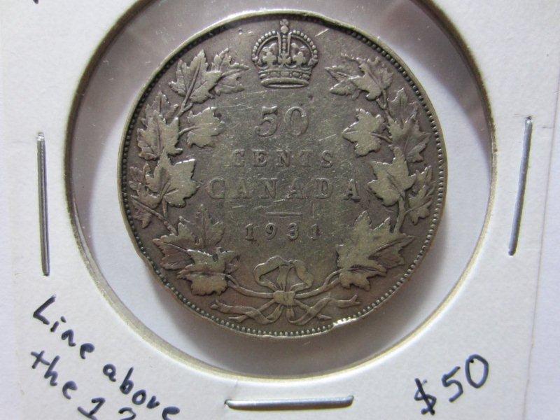 Mint-Error-Above-The-1-In-A-1931-50-Cent-Piece-?