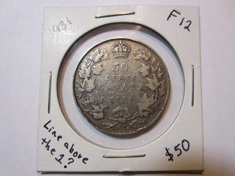 Mint-Error-Above-The-1-In-A-1931-50-Cent-Piece-?