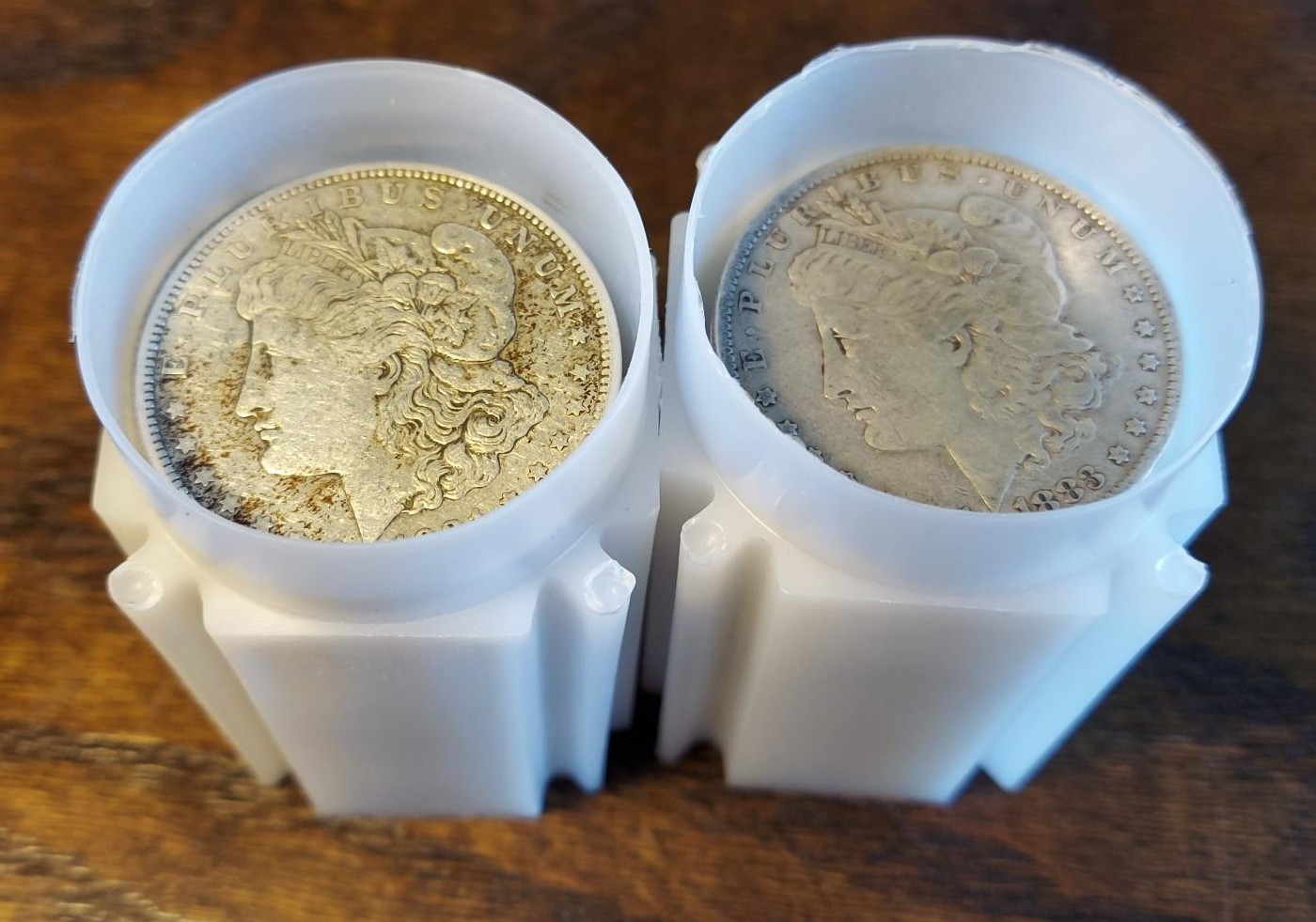 Two-Tubes-Of-Circulated-But-Decent-Morgan's