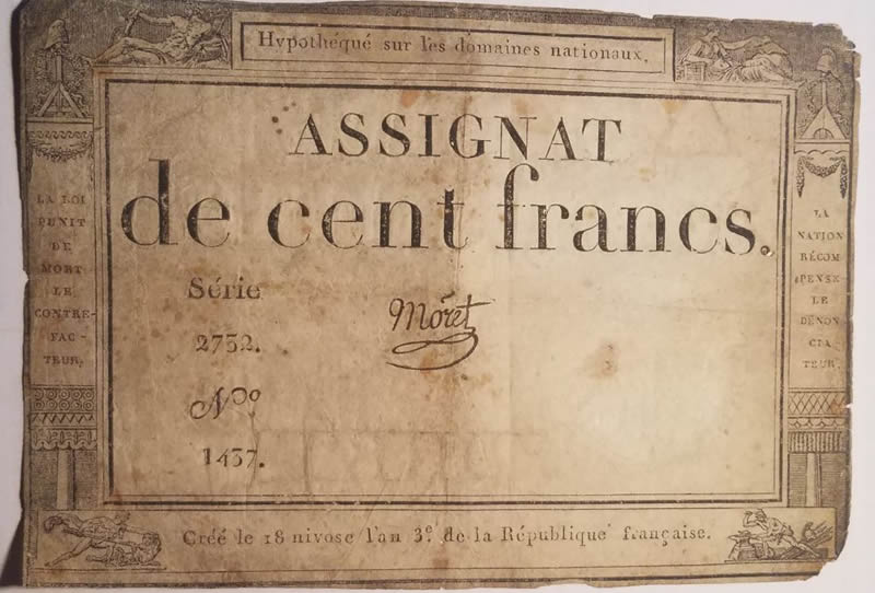 One-French-Note-On-Rice-Paper,-2-World-Tokens.-Help?